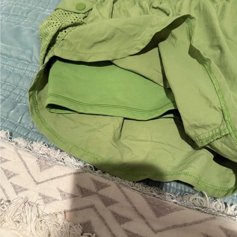 Spiritual Gangster Light Green Athletic Shorts with Side Mesh Pockets
